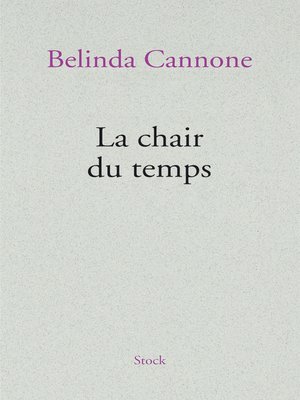 cover image of La chair du temps